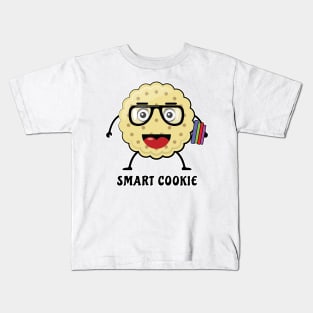 Smart Cookie - Funny Cartoon Illustration Kids T-Shirt